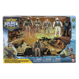 Rc soldier foe speelfiguren set 6 soldaten, hond en 2 motorfietsen - afbeelding 2
