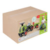 Falk claas 470 arion ride-on groen met aanhanger + zandset