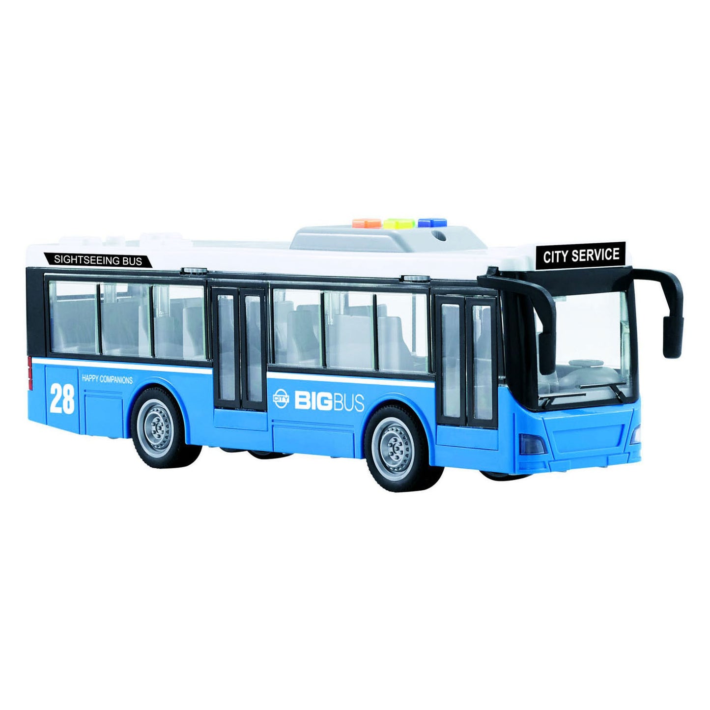Stadsbus met licht en geluid - 28cm