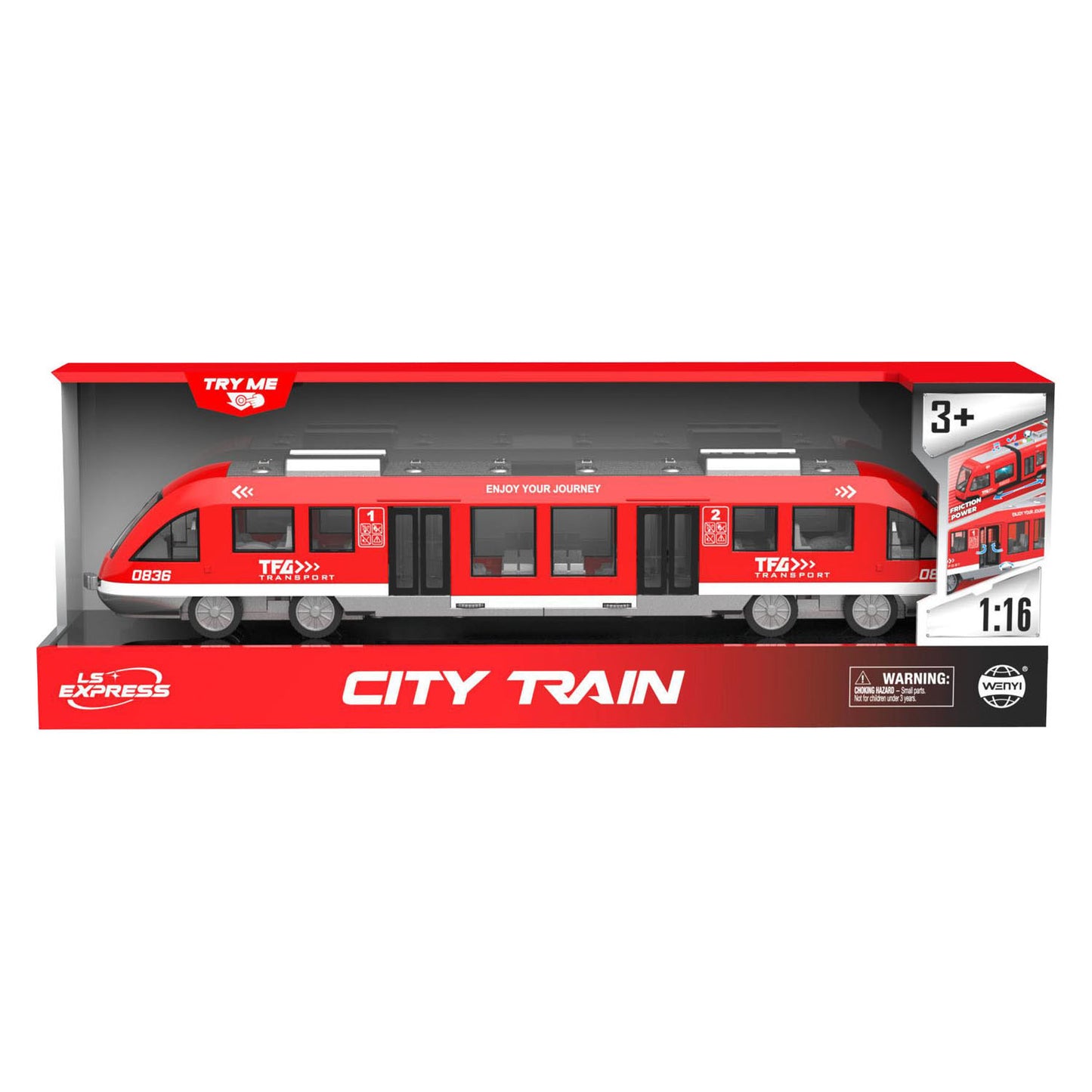 Tram met licht en geluid - 45cm