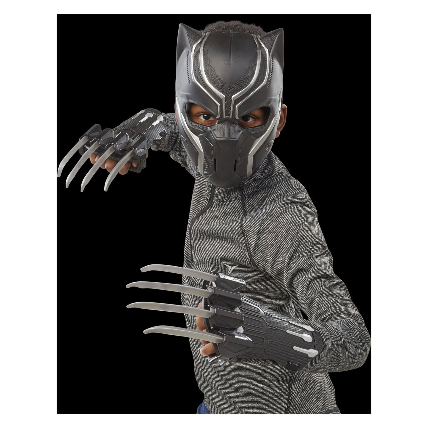 Black panther strijder pakket - masker en handschoenen