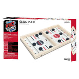 Houten sling puck speed shuffle tafelspel - afbeelding 2