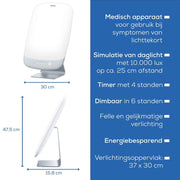 Beurer Beurer TL95 Lichttherapielamp 10000 Lux 30x37 cm Zilver Wit - afbeelding 2