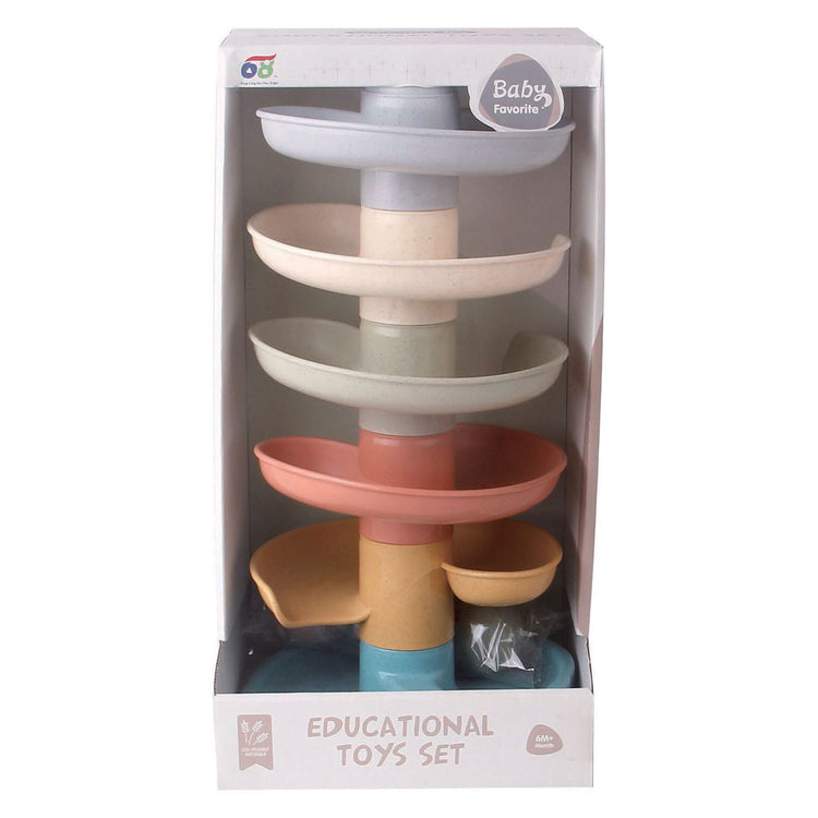 Spiraaltoren pastel kleuren - 35cm