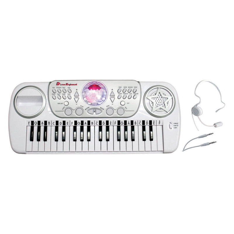 Disco keyboard 37 keys, discobal en hoofdmicrofoon