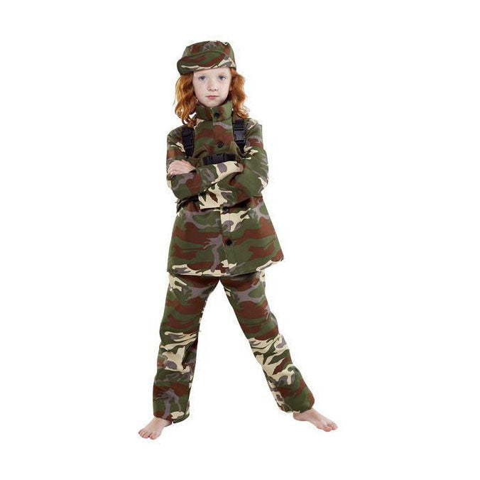 Verkleedpak militair - maat 128