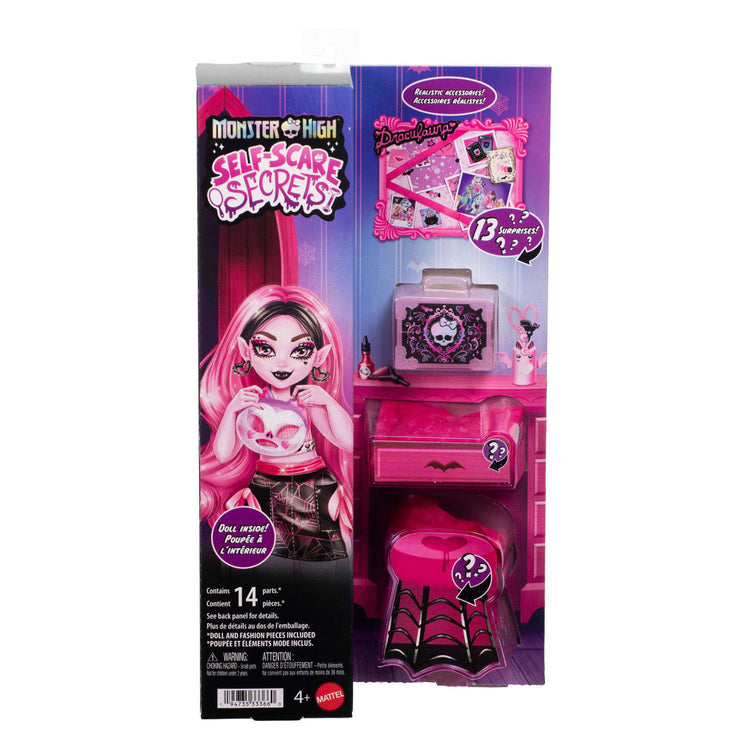 Monster high self-scare secrets - draculaura modepop met 13 realistische accessoires