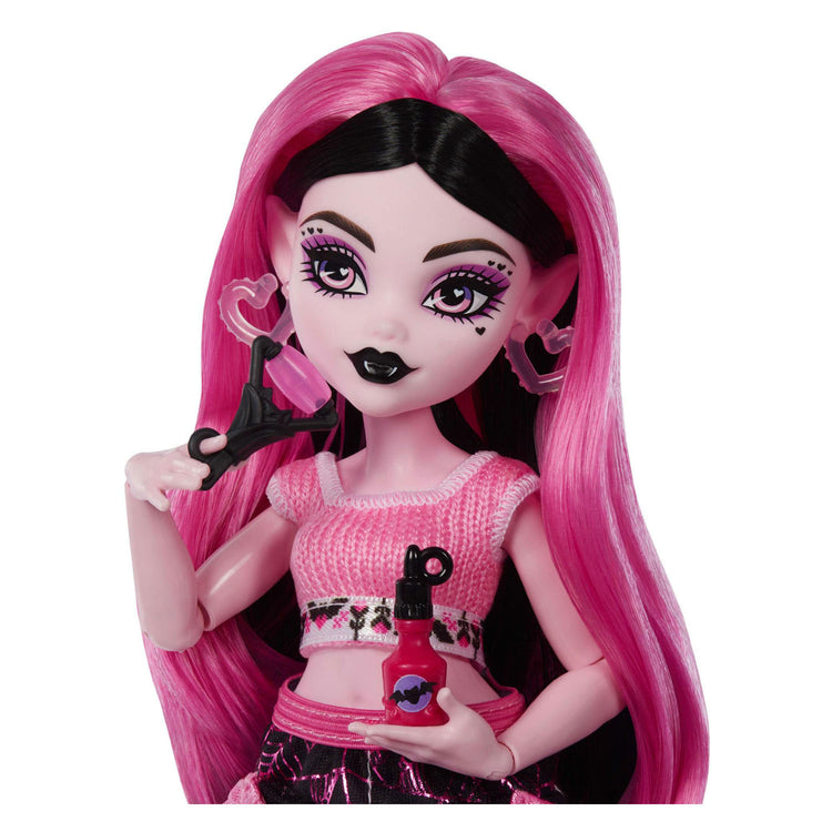 Monster high self-scare secrets - draculaura modepop met 13 realistische accessoires