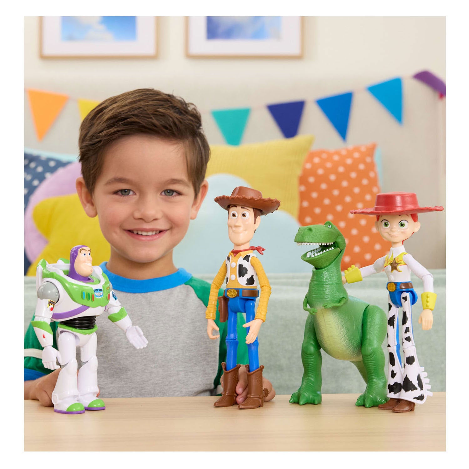 Mattel toy story 5 - figuur vliegende buzz 17cm
