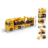 Dieplader met dump truck en graafmachine - 54cm - afbeelding 3