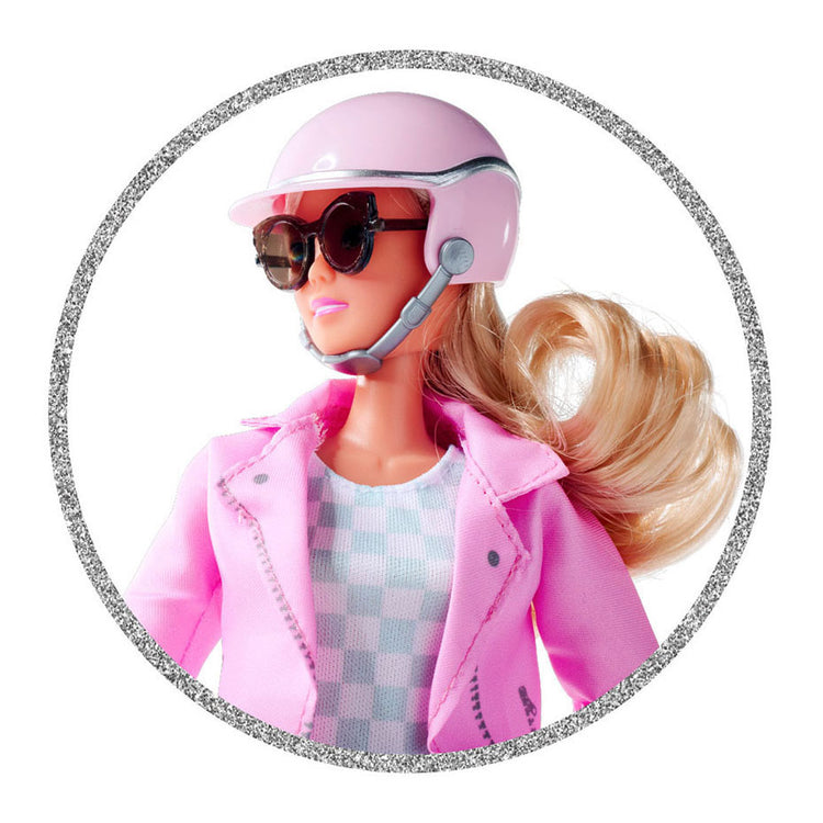Simba steffi met scooter speelfiguur