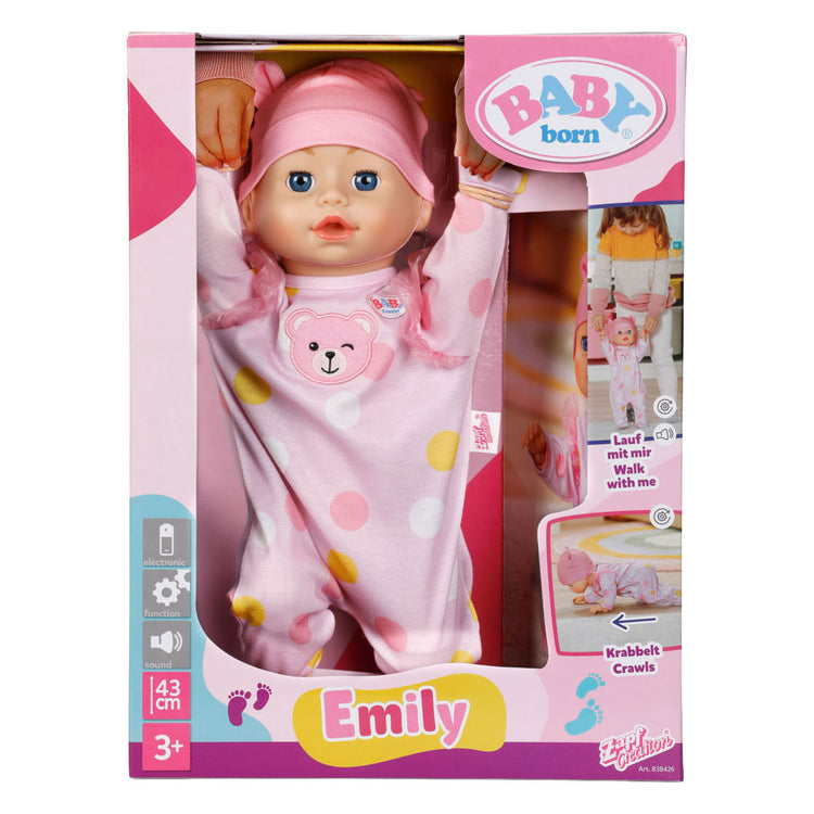 Baby born emily walk with me - 43cm