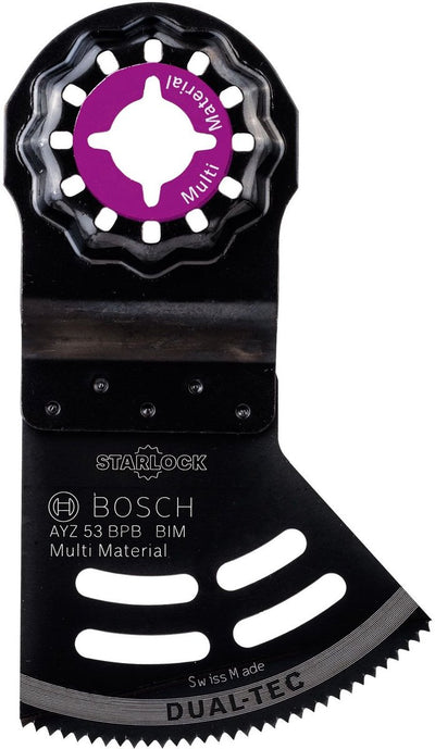 Bosch 1x bim invalzaagblad dual-tec starlock ayz 53 bpb multimateriaal 40 x 53 mm - 2609256f07