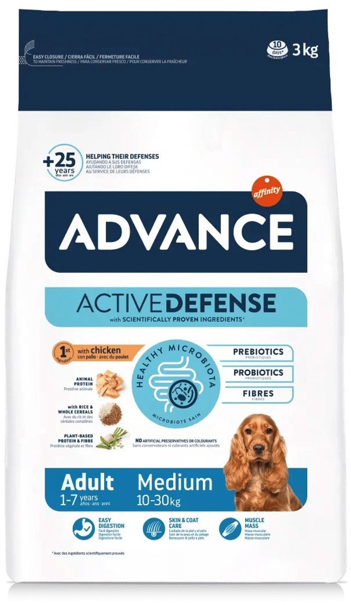 Advance - medium adult - hondenvoer - 3 kg