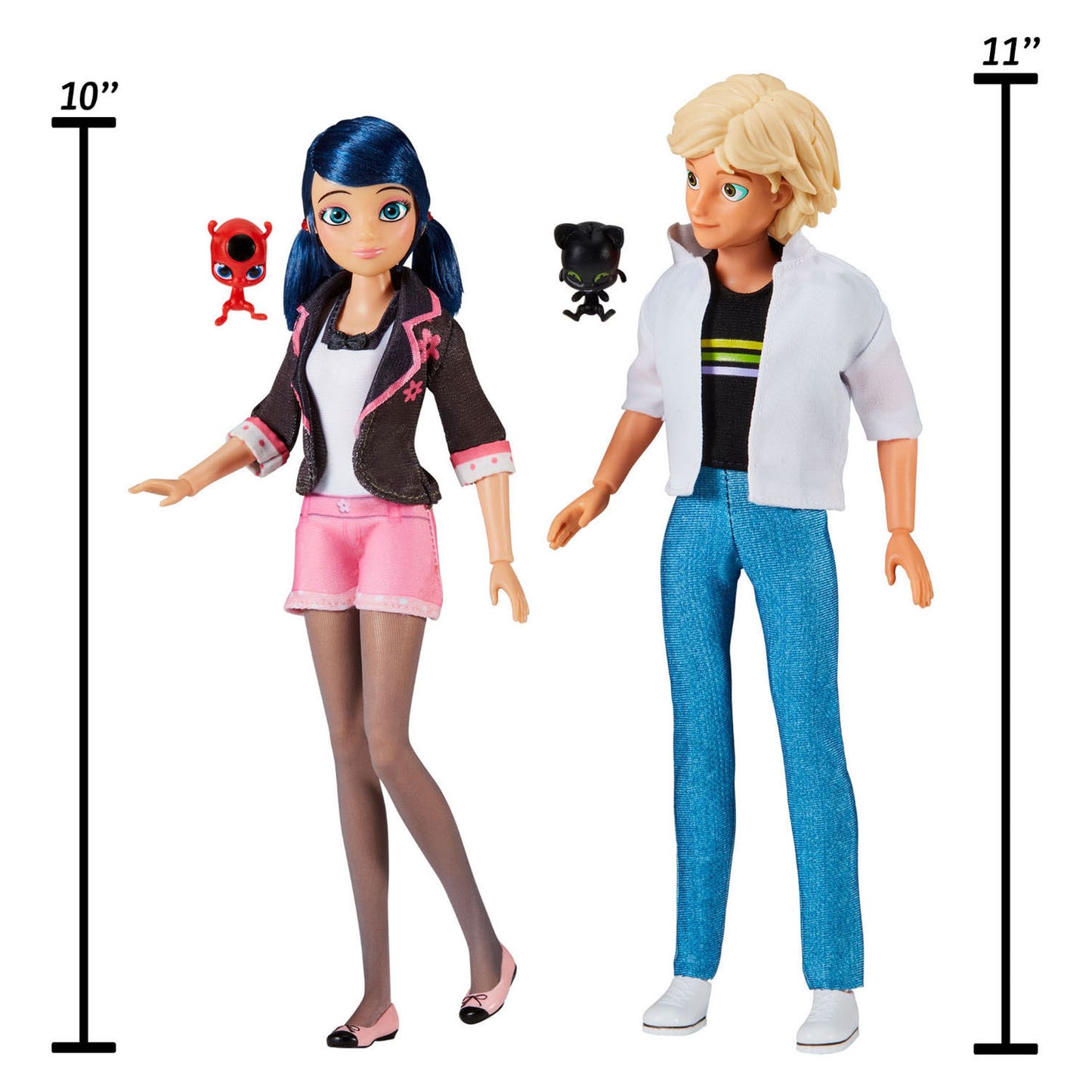 Bandai miraculous marinette adrien poppenset - 26 cm