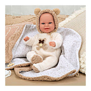 Elegance babyto babypop beige berenpakje met dekentje - 35 cm - afbeelding 4