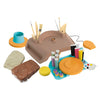 Buki france professional studio pottery pottenbakkerij set incl. 2kg klei