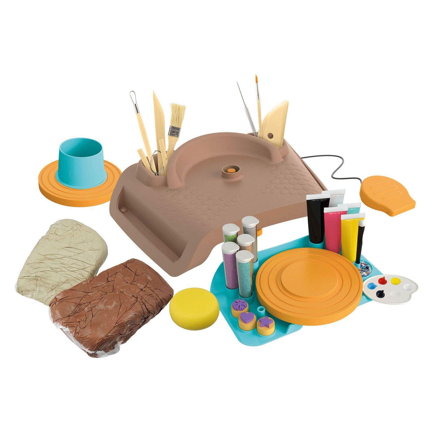 Buki france professional studio pottery pottenbakkerij set incl. 2kg klei