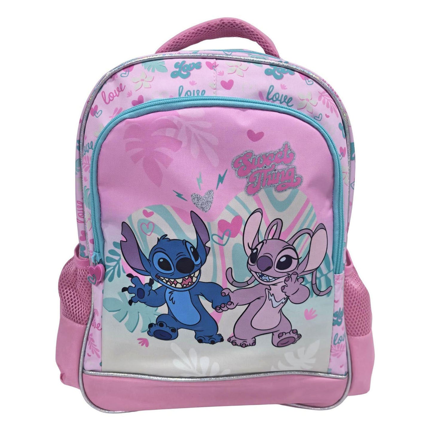 Disney stitch love rugzak 3 compartimenten met zijvakken