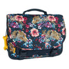Stones and bones floral ambush indigo cedar schooltas