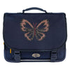 Stones and bones glitter butterfly navy cedar schooltas