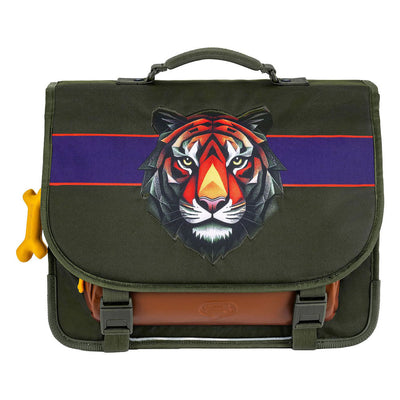 Stones and bones tiger facet khaki lake schooltas