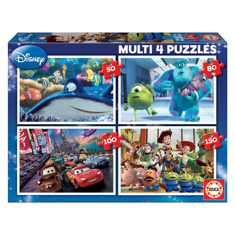 Pixar legpuzzel 4-in-1 - 50-80-100-150st.