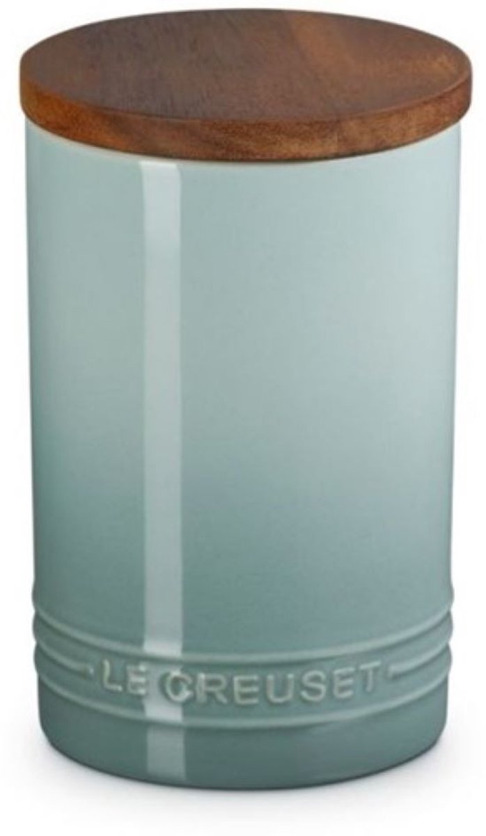 Le creuset signature voorraadpot met houten deksel seasalt 770 ml