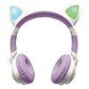 2-in-1 bluetooth koptelefoon met licht kattenoren