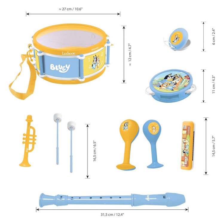 Lexibook bluey muziekset 7 stuks