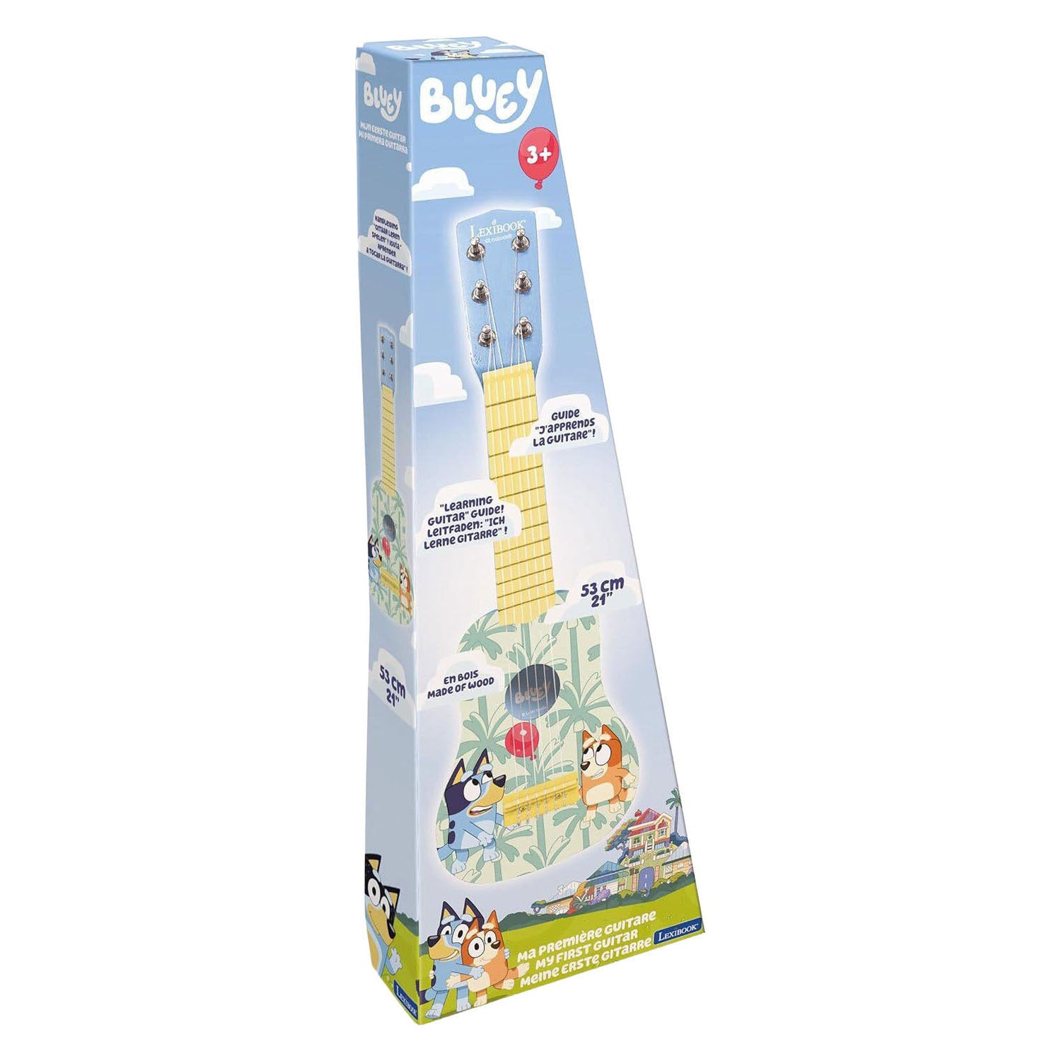 Lexibook mijn eerste houten gitaar bluey – 21 53 cm