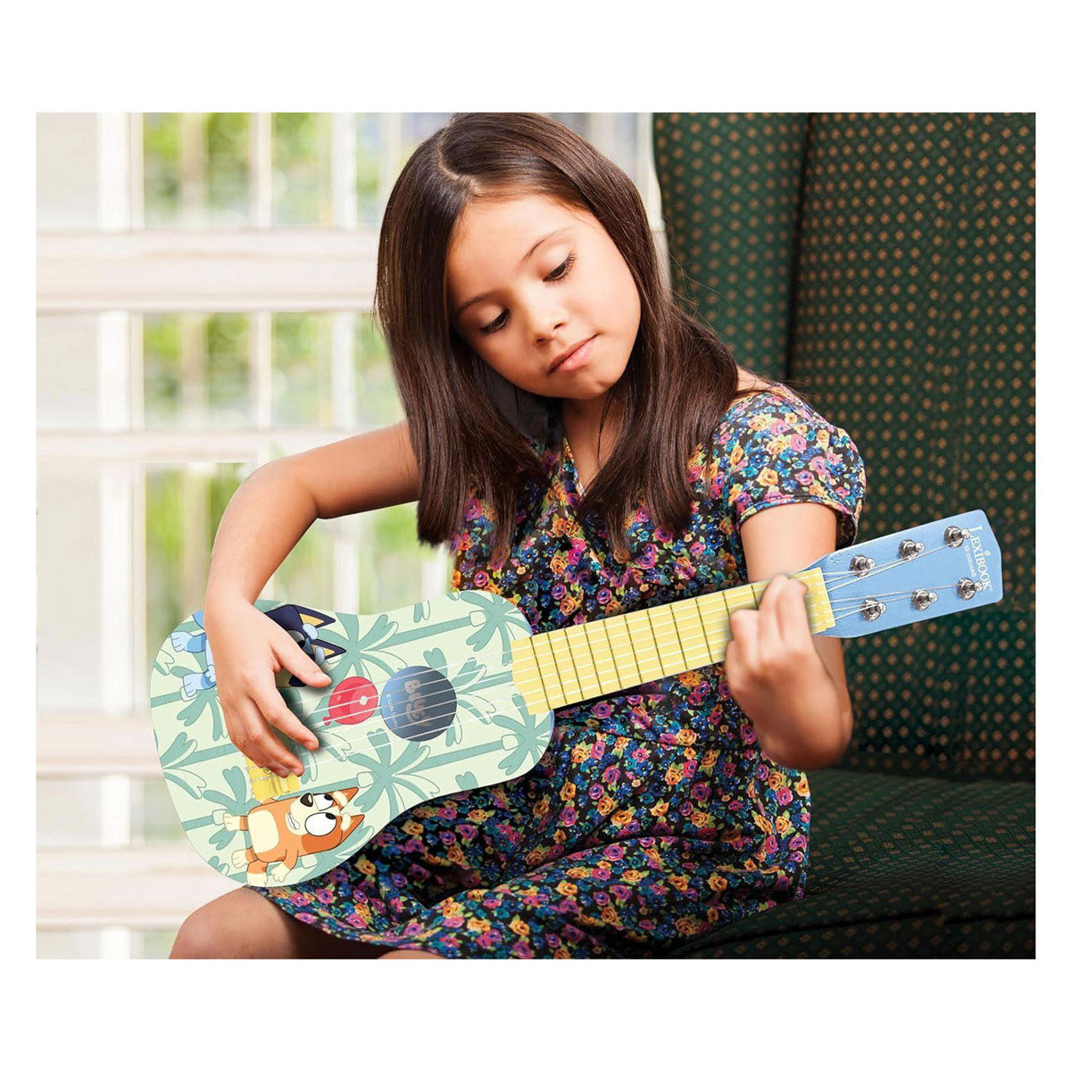 Lexibook mijn eerste houten gitaar bluey – 21 53 cm