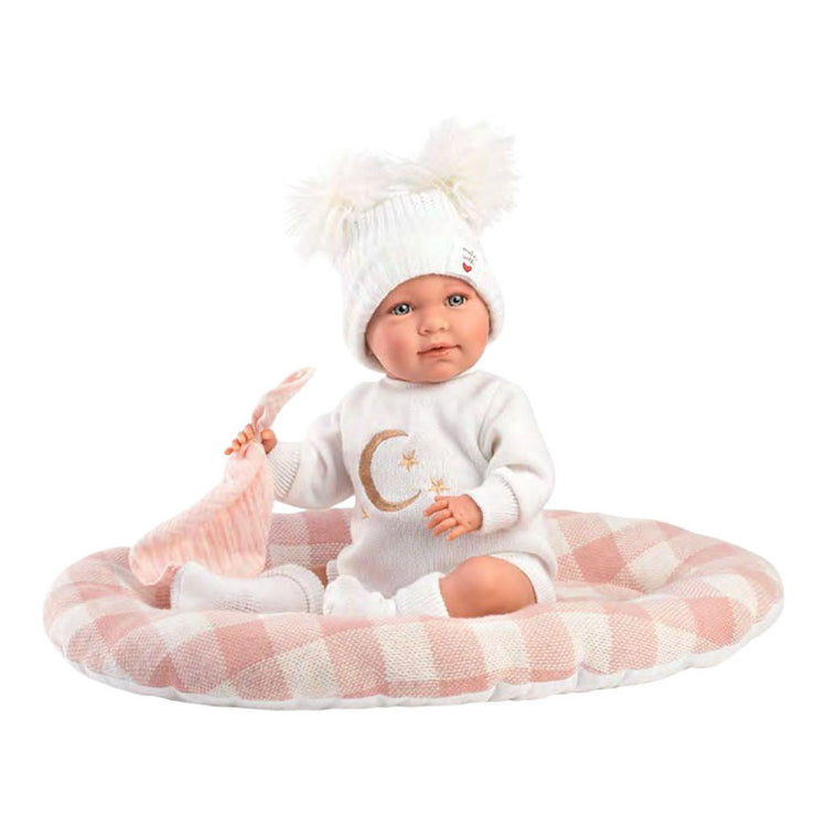 Mimi soft body babypop met geluid 42 cm maan