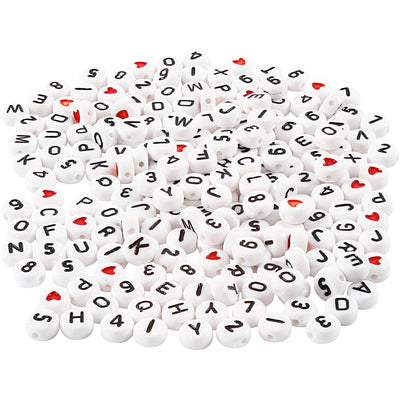 Creativ company http: www.cchobby.nl letterkralen-afm-7-mm-gatgrootte-1-2-mm-ca-1500-stuk-wit-200-gr-1-doos-69905