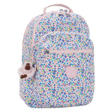 Kipling seoul laptop rugzak - digi flower print - afbeelding 1