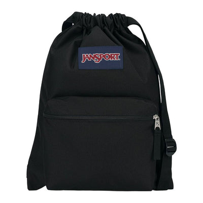 Jansport gymtas draw sack black