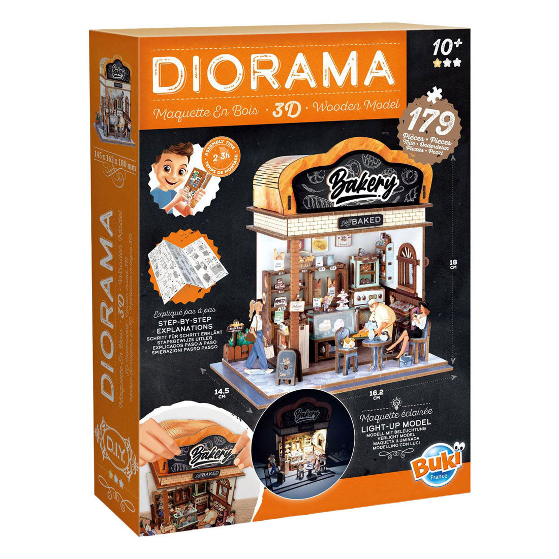 Buki france houten bouwpakket diorama bakkerij - 179dlg.