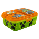 Minecraft lunchbox met 4 compartimenten - afbeelding 1