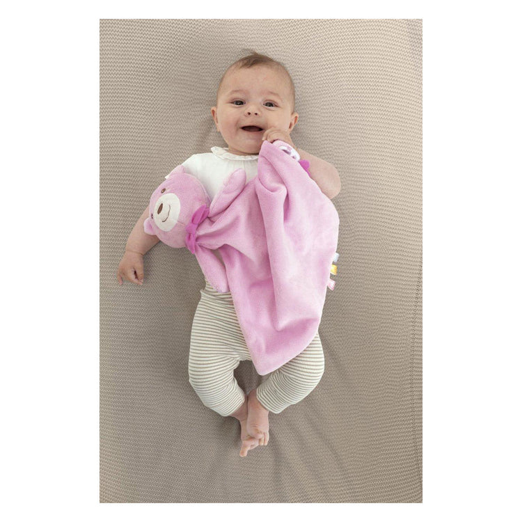 Lobbes maxi knuffel roze 47x40cm