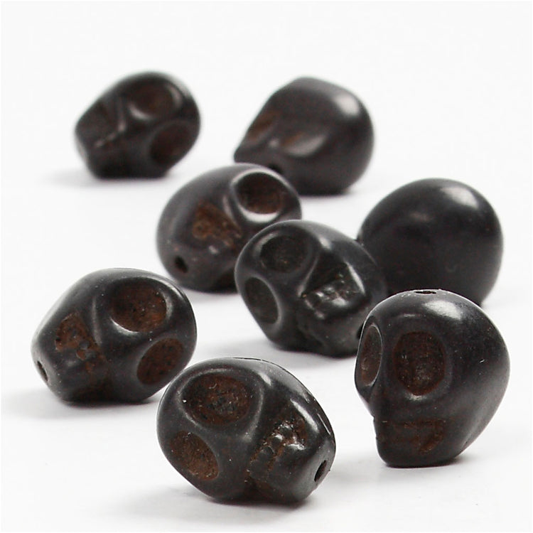 Http: www.cchobby.nl howlite-d-12-mm-gatgrootte-1-5-mm-zwart-32-stuk-1-doos