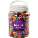 Https: www.cchobby.nl plastic-kralen-afm-11-mm-gatgrootte-7-mm-ca-330-stuk-diverse-kleuren-420-gr-700-ml-1-doosje - afbeelding 2