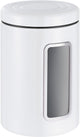 Wesco classic line voorraadbus met venster | 2 liter | metaal - wit | voorraadpot