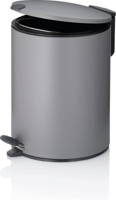 Kela pedaal afvalemmer, 5 l, licht grijs - | mats