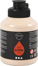 Pigment acrylverf – licht beige verf – acrylaatverf – acrylic paint – hobbyverf – sneldrogend – semi glanzend – dekkend – art school – 500 ml