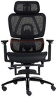 Meetion chr32 - ergonomische gaming stoel - verstelbare rugleuning - mesh design - voetensteun - 3d armleuningen - zwart