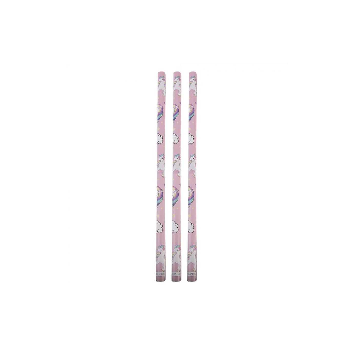 Clayre eef inpakpapier eenhoorn 50x75 cm 3 rollen roze