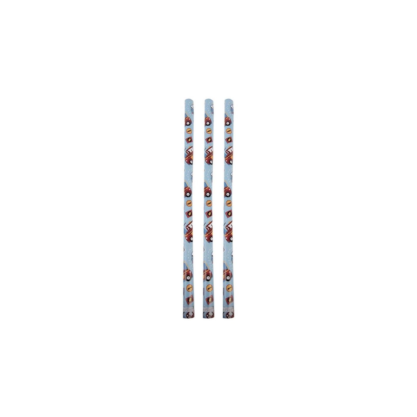 Clayre eef inpakpapier voertuigen 50x75 cm 3 vellen blauw