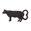 Clayre eef flesopener koe metaal roestbruin 15x1x7cm