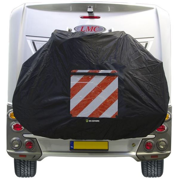 Ds covers fietsdragerhoes star met gevarenbordhouder - zwart