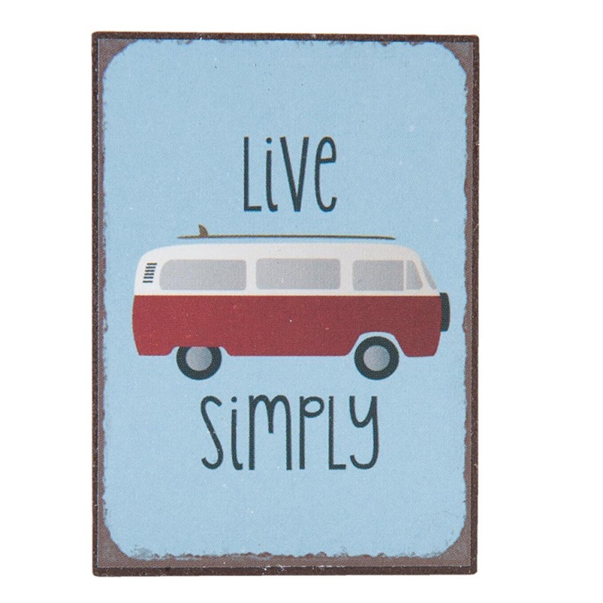 Clayre eef magneet live simply 5x7 cm